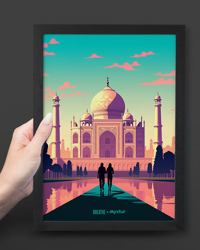 Taj Mahal Embrace [BREATHE] Art-Poster