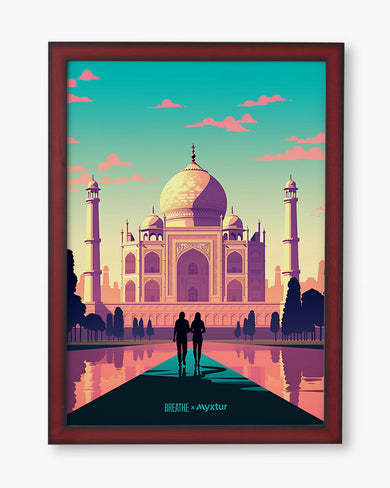 Taj Mahal Embrace [BREATHE] Art-Poster
