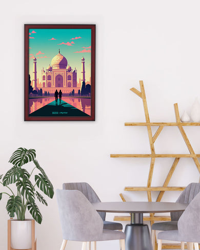 Taj Mahal Embrace [BREATHE] Art-Poster