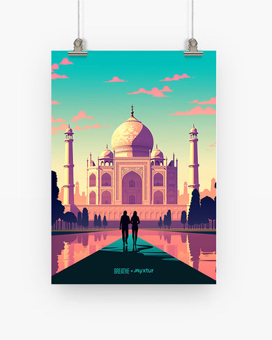 Taj Mahal Embrace [BREATHE] Art-Poster