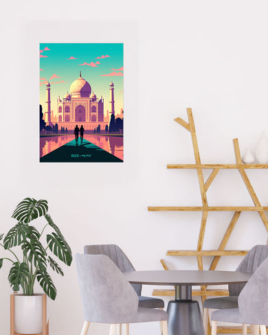 Taj Mahal Embrace [BREATHE] Art-Poster