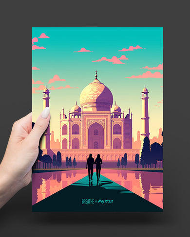 Taj Mahal Embrace [BREATHE] Art-Poster