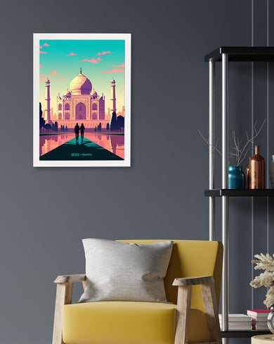 Taj Mahal Embrace [BREATHE] Art-Poster