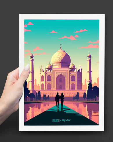 Taj Mahal Embrace [BREATHE] Art-Poster