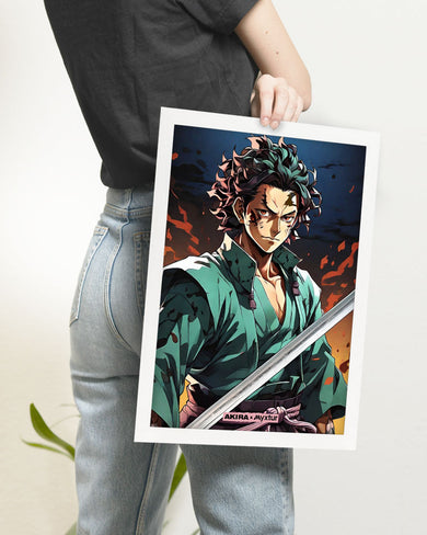 Demon Slayer-Tanjiro [AKIRA] Art-Poster