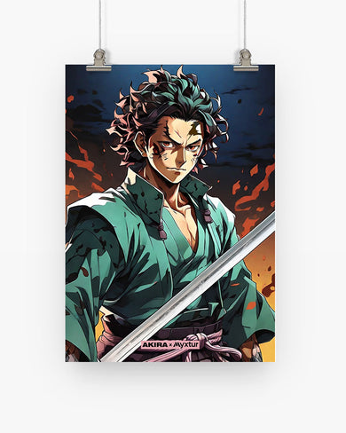 Demon Slayer-Tanjiro [AKIRA] Art-Poster