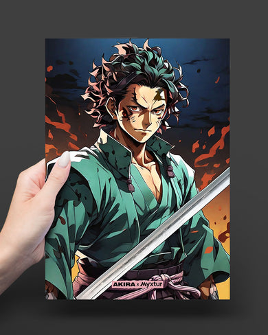 Demon Slayer-Tanjiro [AKIRA] Art-Poster