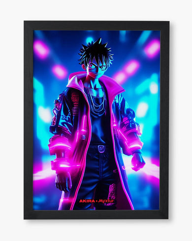 One Piece-Neon Luffy [AKIRA] Art-Poster