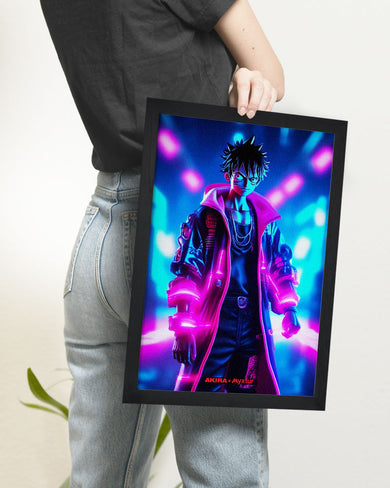 One Piece-Neon Luffy [AKIRA] Art-Poster