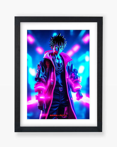 One Piece-Neon Luffy [AKIRA] Art-Poster