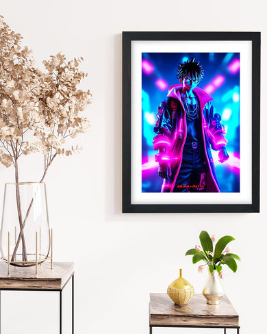 One Piece-Neon Luffy [AKIRA] Art-Poster