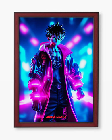 One Piece-Neon Luffy [AKIRA] Art-Poster