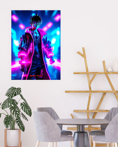 One Piece-Neon Luffy [AKIRA] Art-Poster