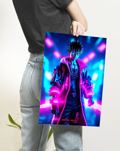 One Piece-Neon Luffy [AKIRA] Art-Poster