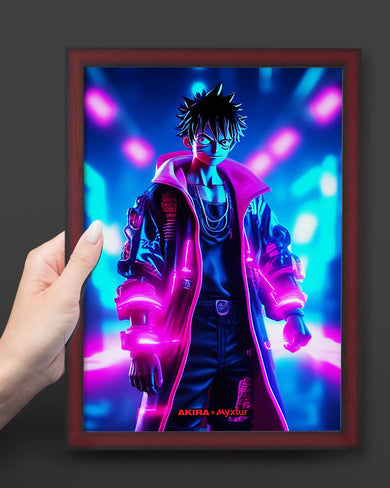 One Piece-Neon Luffy [AKIRA] Art-Poster