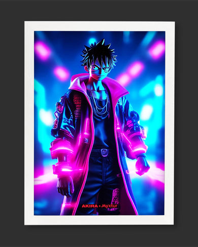 One Piece-Neon Luffy [AKIRA] Art-Poster