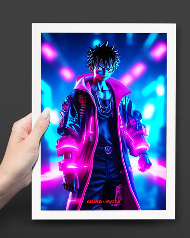 One Piece-Neon Luffy [AKIRA] Art-Poster