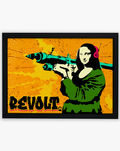 When Mona Lisa Revolts Art-Poster