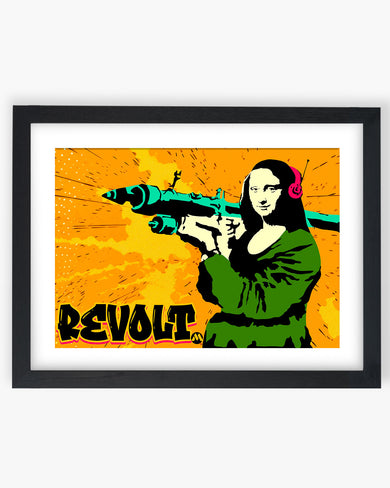 When Mona Lisa Revolts Art-Poster