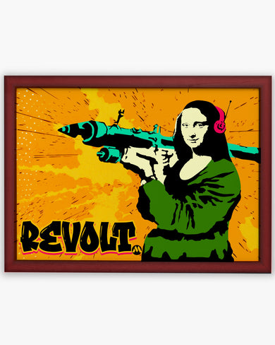 When Mona Lisa Revolts Art-Poster