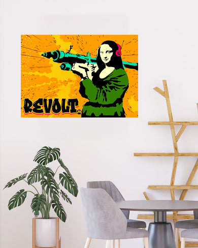 When Mona Lisa Revolts Art-Poster