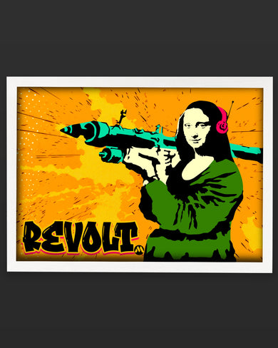 When Mona Lisa Revolts Art-Poster