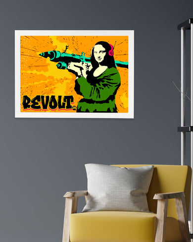 When Mona Lisa Revolts Art-Poster