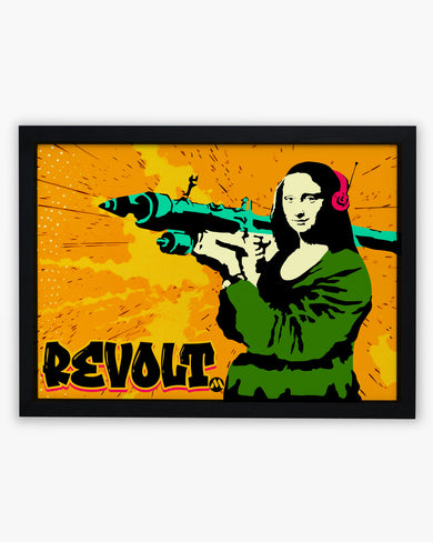 When Mona Lisa Revolts Art-Poster