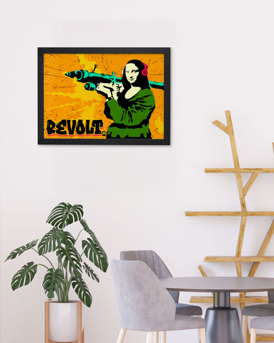 When Mona Lisa Revolts Art-Poster