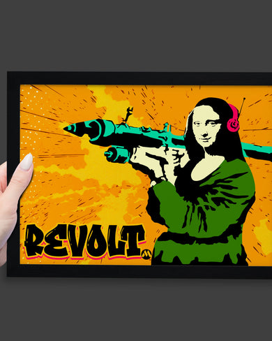 When Mona Lisa Revolts Art-Poster