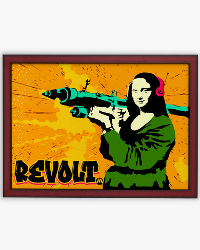 When Mona Lisa Revolts Art-Poster