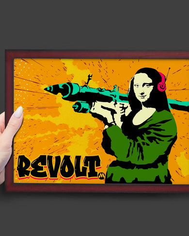 When Mona Lisa Revolts Art-Poster