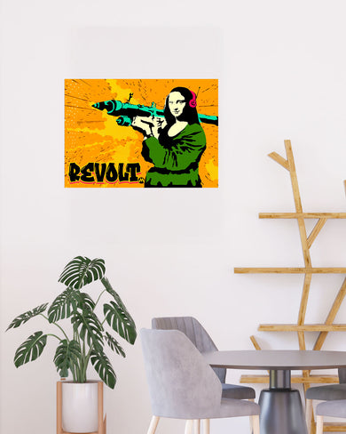 When Mona Lisa Revolts Art-Poster