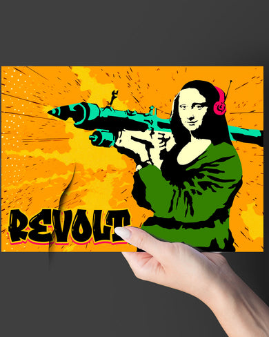 When Mona Lisa Revolts Art-Poster