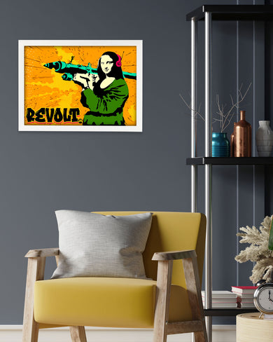 When Mona Lisa Revolts Art-Poster