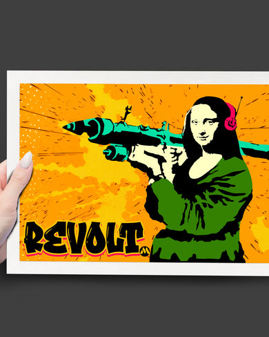 When Mona Lisa Revolts Art-Poster