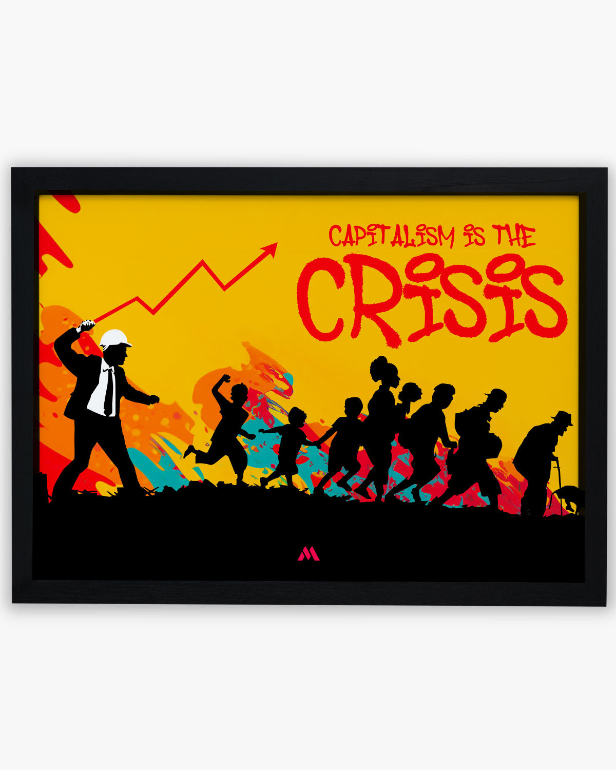 Capitalism Visual Crisis of Capitalism Art-Poster – Myxtur