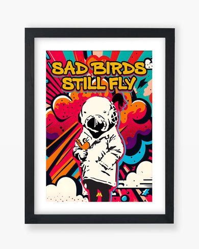 Sad Birds Still Fly Art-Poster