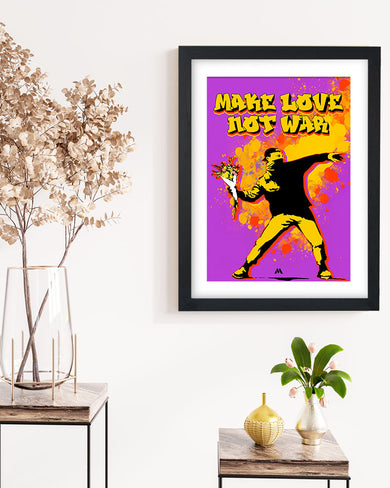 Love And Not War Art-Poster