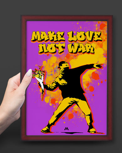 Love And Not War Art-Poster