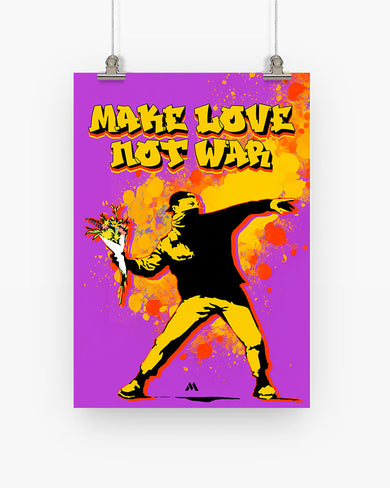 Love And Not War Art-Poster