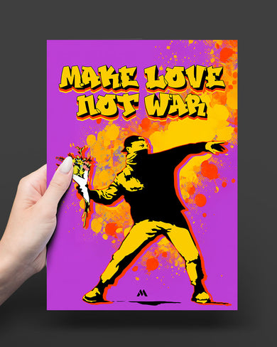 Love And Not War Art-Poster