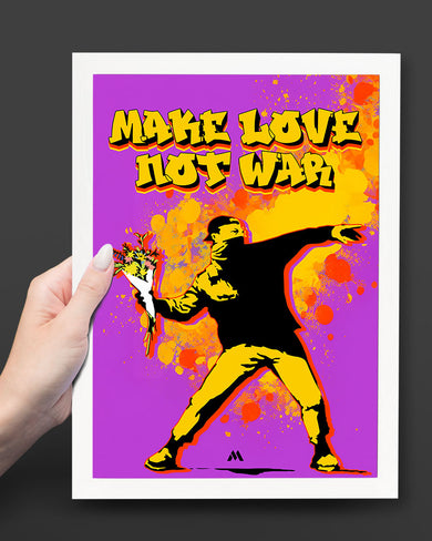 Love And Not War Art-Poster