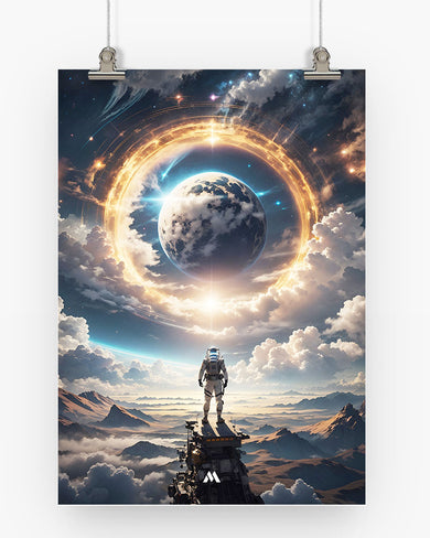 Rings on the Planet Art-Poster