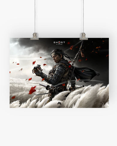 Ghost Of Tsushima-Warrior Resolve Art-Poster