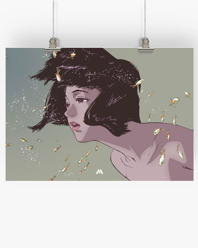 Perfect Blue-Aquatic Reverie Art-Poster