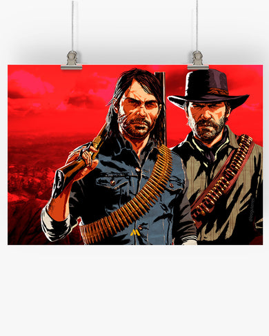 Red Dead Redemption-Outlaws Unleashed Art-Poster