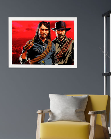 Red Dead Redemption-Outlaws Unleashed Art-Poster