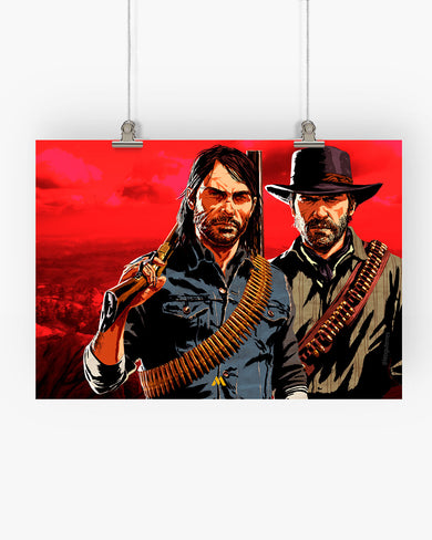 Red Dead Redemption-Outlaws Unleashed Art-Poster