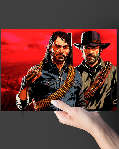 Red Dead Redemption-Outlaws Unleashed Art-Poster